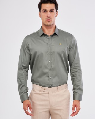 GOLD SHIRT | LUXURY GOLD SHIRT FOR MEN W/ 1 GRAM 24K GOLD BAR - KHAKI