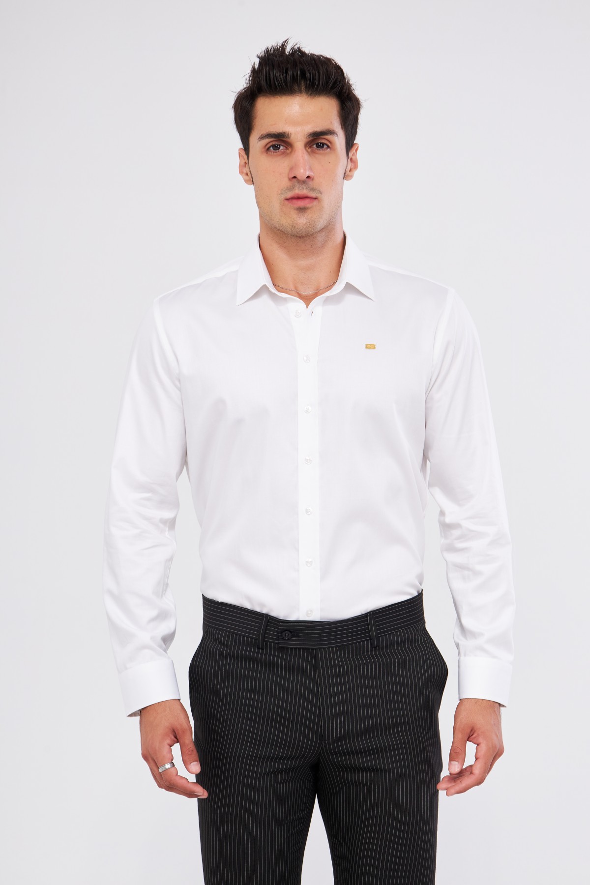 GOLD SHIRT | LUXURY GOLD SHIRT FOR MEN W/ 1 GRAM 24K GOLD BAR - WHITE GOLD SHIRT | LUXURY GOLD SHIRT FOR MEN W/ 1 GRAM 24K GOLD BAR - WHITE