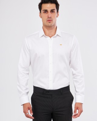 GOLD SHIRT | LUXURY GOLD SHIRT FOR MEN W/ 1 GRAM 24K GOLD BAR - WHITE