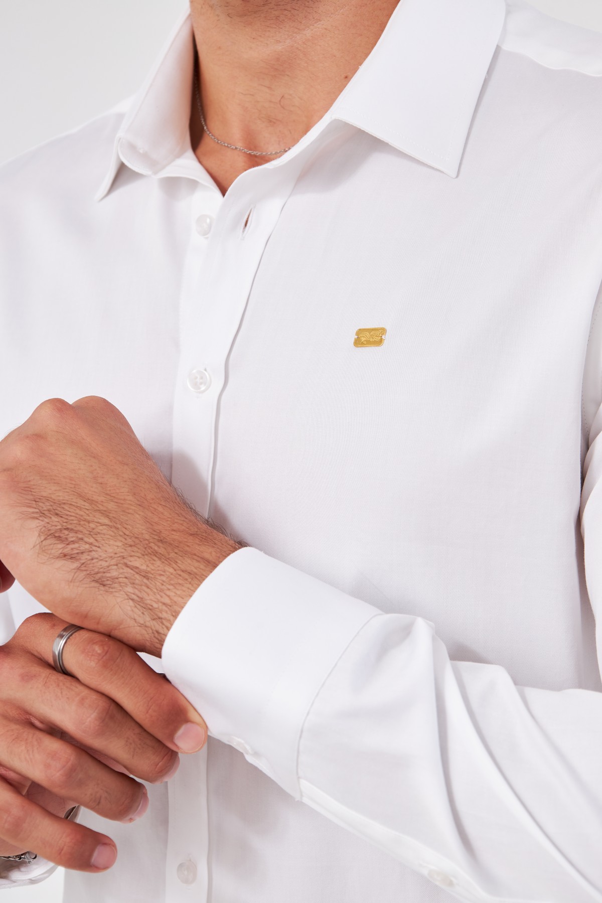 GOLD SHIRT | LUXURY GOLD SHIRT FOR MEN W/ 1 GRAM 24K GOLD BAR - WHITE GOLD SHIRT | LUXURY GOLD SHIRT FOR MEN W/ 1 GRAM 24K GOLD BAR - WHITE