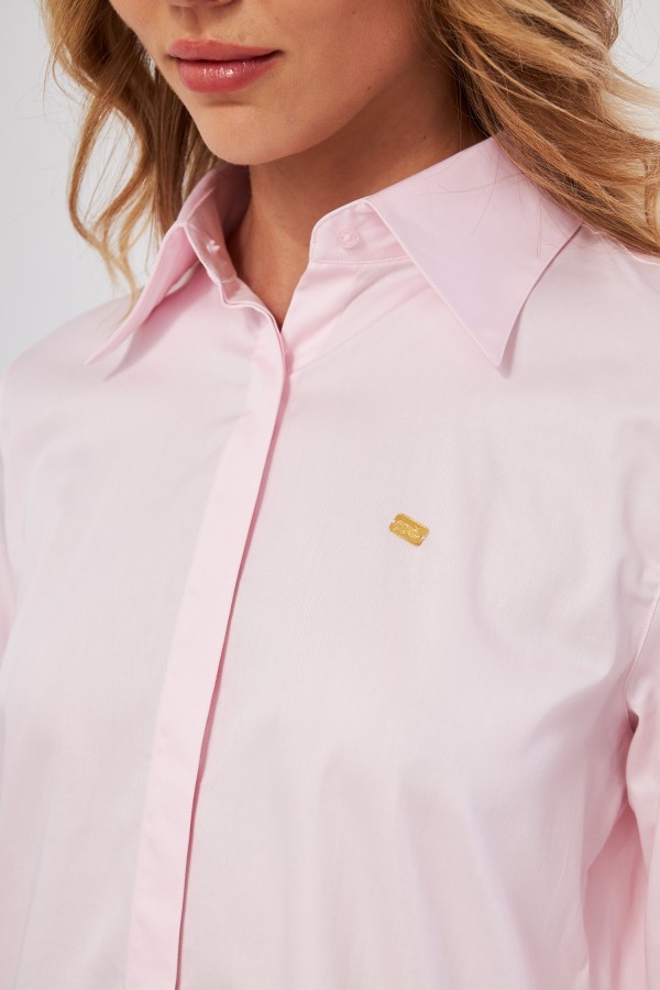 GOLD SHIRT | LUXURY GOLD SHIRT FOR WOMEN W/ 1 GRAM 24K GOLD BAR - PINK